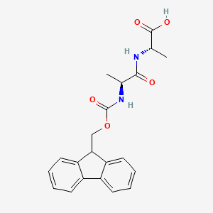 Chemical structure of Fmoc-Ala-Ala-OH