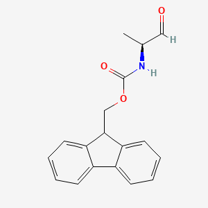 Chemical structure of Fmoc-Ala-aldehyde