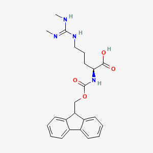 Chemical structure of Fmoc-Arg(Me)₂-OH (symmetrical)