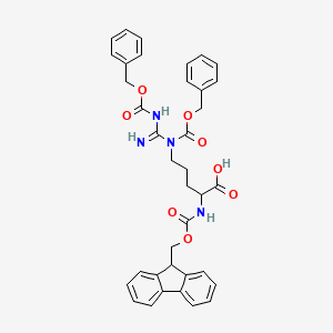 Chemical structure of Fmoc-Arg(Z)₂-OH