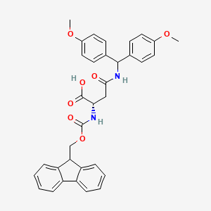 Chemical structure of Fmoc-Asn(Dod)-OH
