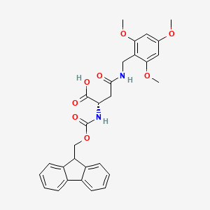 Chemical structure of Fmoc-Asn(Tmob)-OH