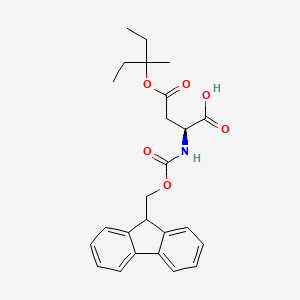 Chemical structure of Fmoc-Asp(OMpe)-OH