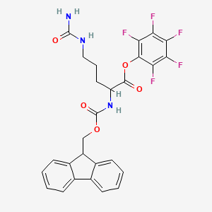 Chemical structure of Fmoc-Cit-OPfp