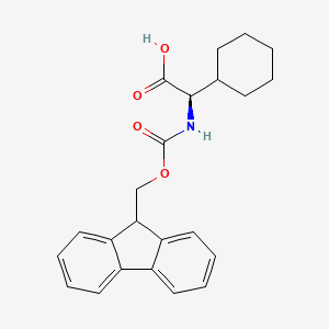 Chemical structure of Fmoc-cyclohexyl-D-Gly-OH
