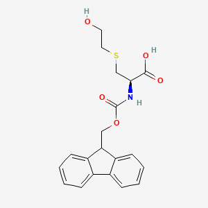 Chemical structure of Fmoc-Cys(2-hydroxyethyl)-OH