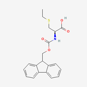 Chemical structure of Fmoc-Cys(Et)-OH