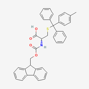 Chemical structure of Fmoc-Cys(Mtt)-OH
