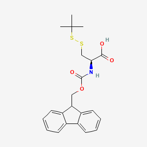Chemical structure of Fmoc-Cys(StBu)-OH
