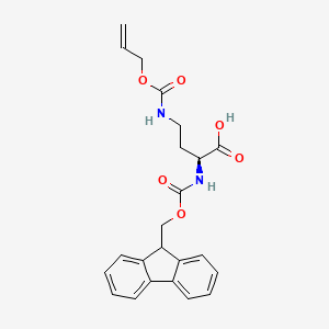 Chemical structure of Fmoc-Dab(Aloc)-OH