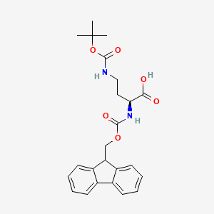 Chemical structure of Fmoc-Dab(Boc)-OH