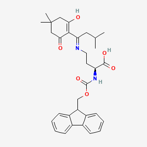 Chemical structure of Fmoc-Dab(ivDde)-OH