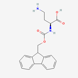 Chemical structure of Fmoc-Dab-OH