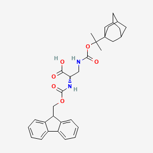 Chemical structure of Fmoc-Dap(Adpoc)-OH