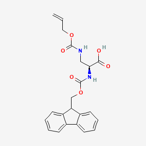Chemical structure of Fmoc-Dap(Aloc)-OH