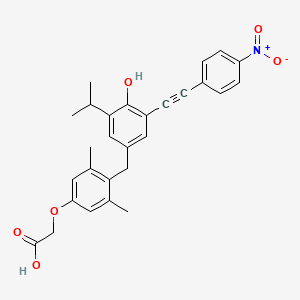 Chemical structure of Fmoc-D-Asp(2-phenylisopropyl ester)-OH