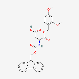 Chemical structure of Fmoc-D-Asp-ODmb