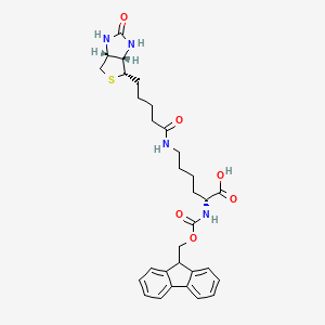 Chemical structure of Fmoc-D-Biocytin