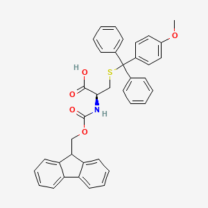 Chemical structure of Fmoc-D-Cys(Mmt)-OH