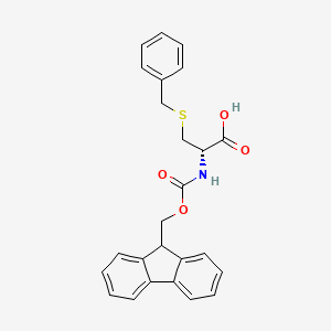 Chemical structure of Fmoc-D-Cys(Bzl)-OH