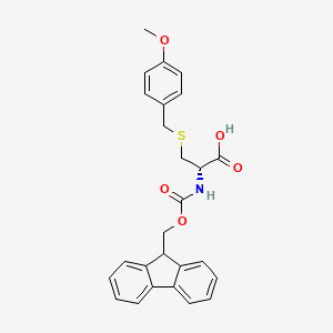 Chemical structure of Fmoc-D-Cys(Mob)-OH