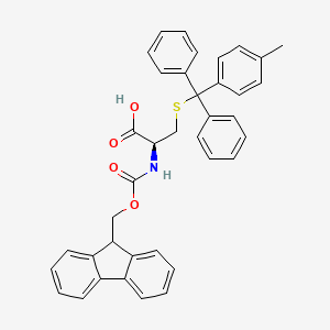 Chemical structure of Fmoc-D-Cys(Mtt)-OH