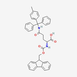 Chemical structure of Fmoc-D-Gln(Mtt)-OH