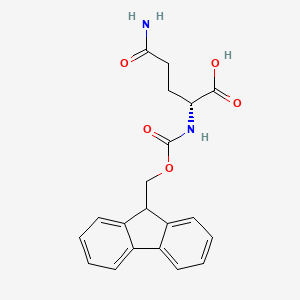 Chemical structure of Fmoc-D-Gln-OH