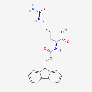 Chemical structure of Fmoc-D-Homocit-OH