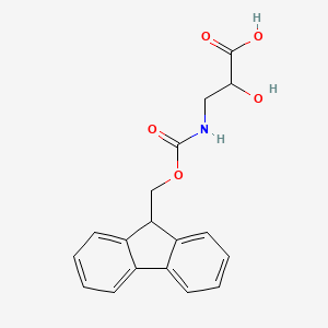 Chemical structure of Fmoc-DL-Isoser-OH