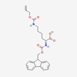 Chemical structure of Fmoc-D-Lys(Aloc)-OH