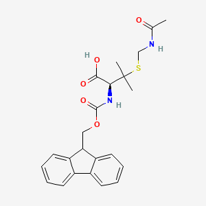 Chemical structure of Fmoc-D-Pen(Acm)-OH
