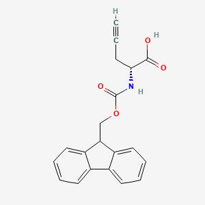 Chemical structure of Fmoc-D-Pra-OH