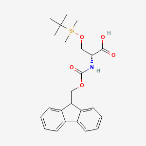 Chemical structure of Fmoc-D-Ser(BSi)-OH