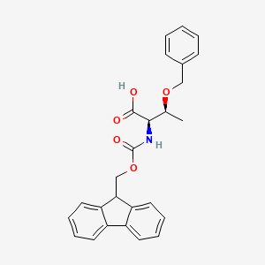 Chemical structure of Fmoc-D-Thr(Bzl)-OH