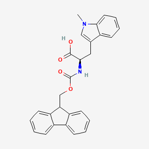 Chemical structure of Fmoc-D-Trp(Me)-OH