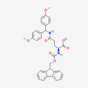 Chemical structure of Fmoc-Gln(Dod)-OH