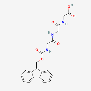 Chemical structure of Fmoc-Gly-Gly-Gly-OH