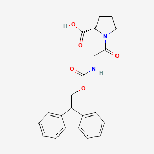 Chemical structure of Fmoc-Gly-Pro-OH