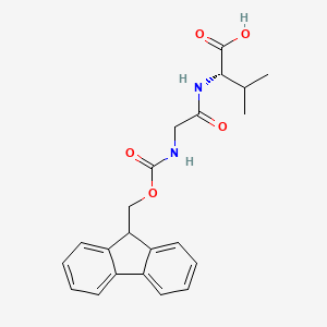 Chemical structure of Fmoc-Gly-Val-OH