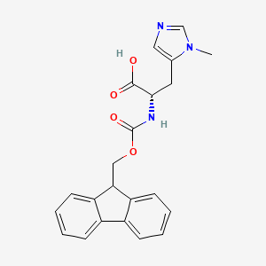 Chemical structure of Fmoc-His(3-Me)-OH