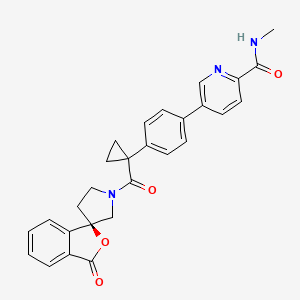 Chemical structure of Fmoc-His(Bzl)-OH