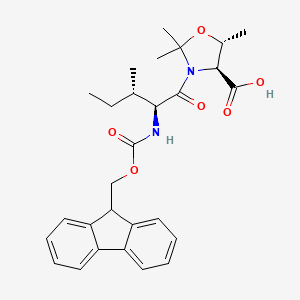 Chemical structure of Fmoc-Ile-Thr(Psi(Me,Me)pro)-OH