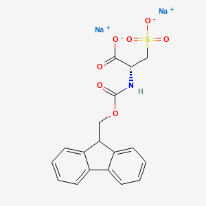 Chemical structure of Fmoc-L-cysteic acid · disodium salt