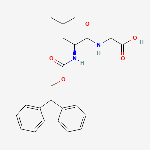 Chemical structure of Fmoc-Leu-Gly-OH