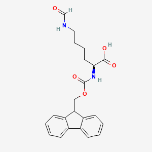 Chemical structure of Fmoc-Lys(For)-OH