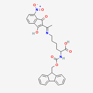 Chemical structure of Fmoc-Lys(Nde)-OH