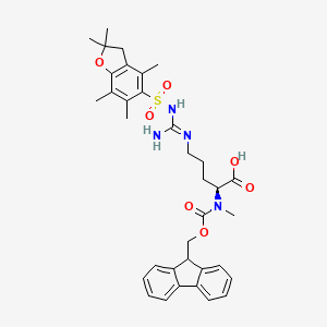 Chemical structure of Fmoc-N-Me-Arg(Pbf)-OH