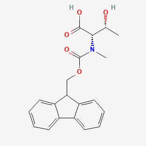 Chemical structure of Fmoc-N-Me-Thr-OH