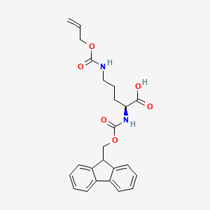 Chemical structure of Fmoc-Orn(Aloc)-OH